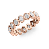 1.7 TCW Oval Cut Lab-Grown Diamond Bezel Full Eternity Wedding Band