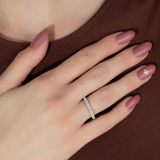 1.2 TCW Round Cut Lab-Grown Diamond Full Eternity Wedding Band