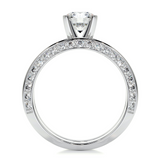 1 CT Round Cut Pave Lab-Grown Diamond Bridal Set