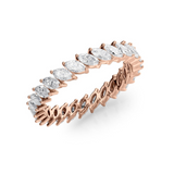1.5 TCW Marquise Cut Lab-Grown Diamond Full Eternity Wedding Band