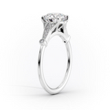 2 CT Asscher Cut Vintage Pave Lab-Grown Diamond Engagement Ring