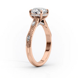 2 CT Princess Cut Vintage Pave Lab-Grown Diamond Engagement Ring