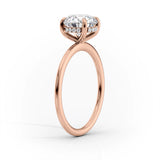 2 CT Radiant Cut Hidden Halo Lab-Grown Diamond Engagement Ring