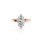2 CT Marquise Cut Solitaire Lab-Grown Diamond Engagement Ring