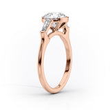 2 CT Marquise Cut Three Stone Lab-Grown Diamond Engagement Ring