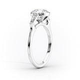 2 CT Marquise Cut Three Stone Lab-Grown Diamond Engagement Ring