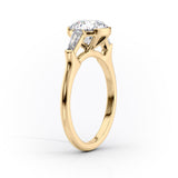 2 CT Marquise Cut Three Stone Lab-Grown Diamond Engagement Ring