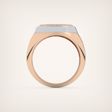 0.55 CT Round Moissanite Diamond  Band For Him