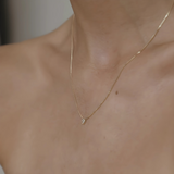 0.15 CT Pear Lab-Grown Diamond Solitaire Necklace