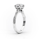 2 CT Princess Cut Vintage Pave Lab-Grown Diamond Engagement Ring