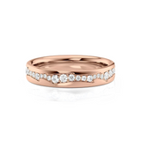 0.5 TCW Round Cut Lab-Grown Diamond Channel Full Eternity Wedding Band