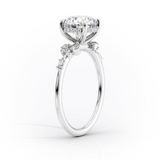 2 CT Asscher Cut Hidden Halo & Pave Lab-Grown Diamond Engagement Ring
