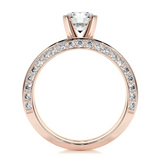 1 CT Round Cut Pave Lab-Grown Diamond Bridal Set