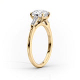 2 CT Princess Cut Three Stone Lab-Grown Diamond Engagement Ring
