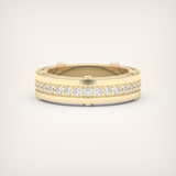 0.98 CT Channel Set Moissanite Diamond Men's Wedding Band