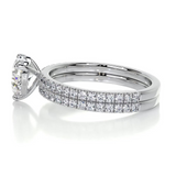 1 CT Heart Cut Pave Lab-Grown Diamond Bridal Set