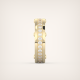 0.98 CT Channel Set Moissanite Diamond Men's Wedding Band