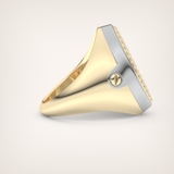 0.55 CT Round Moissanite Diamond  Band For Him