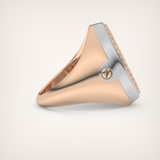 0.55 CT Round Moissanite Diamond  Band For Him