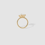 1.24 CT Pear Cut Two Stone Lab-Grown Diamond Engagement Ring