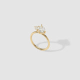 1.24 CT Pear Cut Two Stone Lab-Grown Diamond Engagement Ring