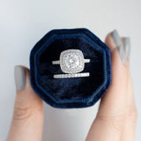 1 CT Cushion Cut Double Halo Lab-Grown Diamond Engagement Ring 5