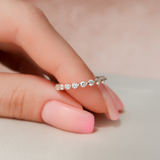 1 TCW Round Cut Lab-Grown Diamond Full Eternity Wedding Band