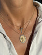 1.8 TCW Round Lab-Grown Diamond Cross Necklace 2