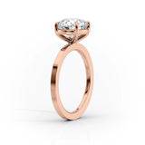 2 CT Pear Cut Solitaire Lab-Grown Diamond Engagement Ring