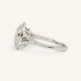 1 CT Round Cut Double Halo Lab-Grown Diamond Engagement Ring 4