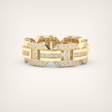 1.0 CT Round Shaped Moissanite Wedding Band For Men