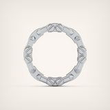 0.30 CT Elegant Round Moissanite Diamond Men's Wedding Band