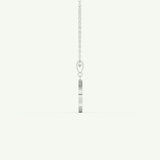 0.05 TCW Round Lab-Grown Diamond A Initial Necklace
