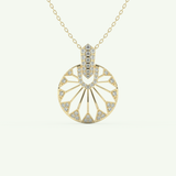 0.312 TCW Round Lab-Grown Diamond Charm Necklace