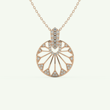 0.312 TCW Round Lab-Grown Diamond Charm Necklace