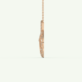 0.312 TCW Round Lab-Grown Diamond Charm Necklace