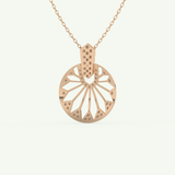 0.312 TCW Round Lab-Grown Diamond Charm Necklace