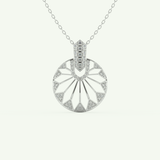 0.312 TCW Round Lab-Grown Diamond Charm Necklace