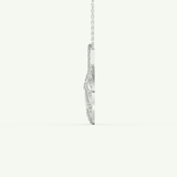 0.312 TCW Round Lab-Grown Diamond Charm Necklace