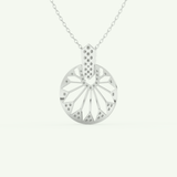 0.312 TCW Round Lab-Grown Diamond Charm Necklace