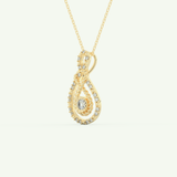 0.11 TCW Round Lab-Grown Diamond Multi Stone Necklace