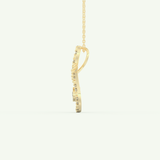 0.11 TCW Round Lab-Grown Diamond Multi Stone Necklace