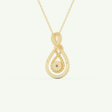 0.11 TCW Round Lab-Grown Diamond Multi Stone Necklace