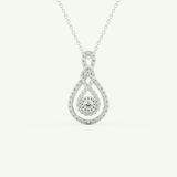 0.11 TCW Round Lab-Grown Diamond Multi Stone Necklace