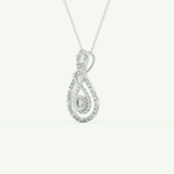 0.11 TCW Round Lab-Grown Diamond Multi Stone Necklace