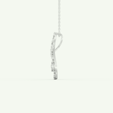 0.11 TCW Round Lab-Grown Diamond Multi Stone Necklace