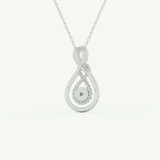 0.11 TCW Round Lab-Grown Diamond Multi Stone Necklace