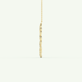0.302 TCW Round Lab-Grown Diamond Charm Necklace