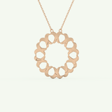 0.302 TCW Round Lab-Grown Diamond Charm Necklace