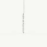 0.302 TCW Round Lab-Grown Diamond Charm Necklace